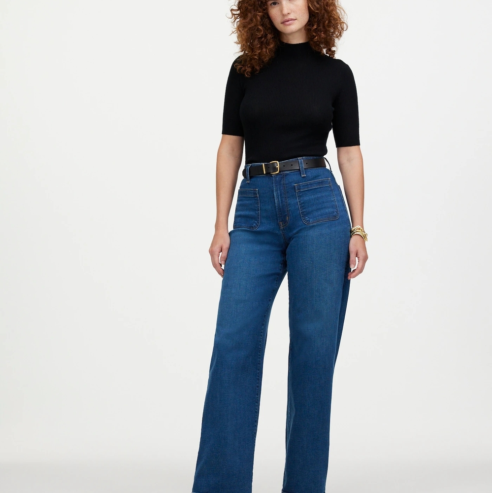 Madewell High-Waisted Wide Leg Jeans 24